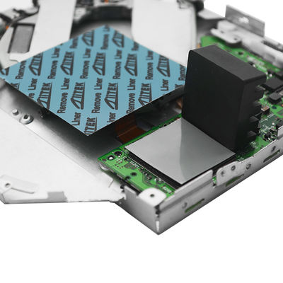 GPU CPU 냉각 패드용 열 실리콘 절연 패드 0.5MM-5.0MM, 자연 점착성으로 추가 접착 코팅 불필요