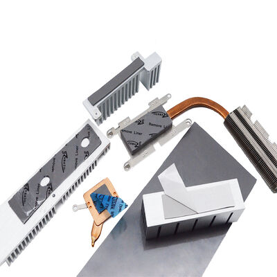 AI 프로세서 AI 서버 열 방출을 위한 자체 접착식 회색 열 실리콘 전도성 패드 7.5W