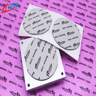 AI 서버용 전자 산업 2.3 G/CC 실리콘 열 패드 0.02-0.2mmT