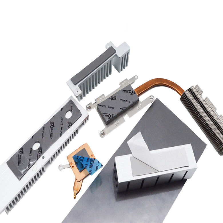 AI 프로세서 AI 서버 열 방출을 위한 자체 접착식 회색 열 실리콘 전도성 패드 7.5W