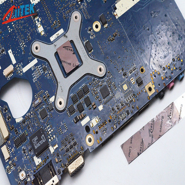 석류석 원거리 통신 하드웨어 자연스럽게 진득진득한 6.2개 Ｗ 실리콘 써멀 패드 0.25-5.08mm 두께